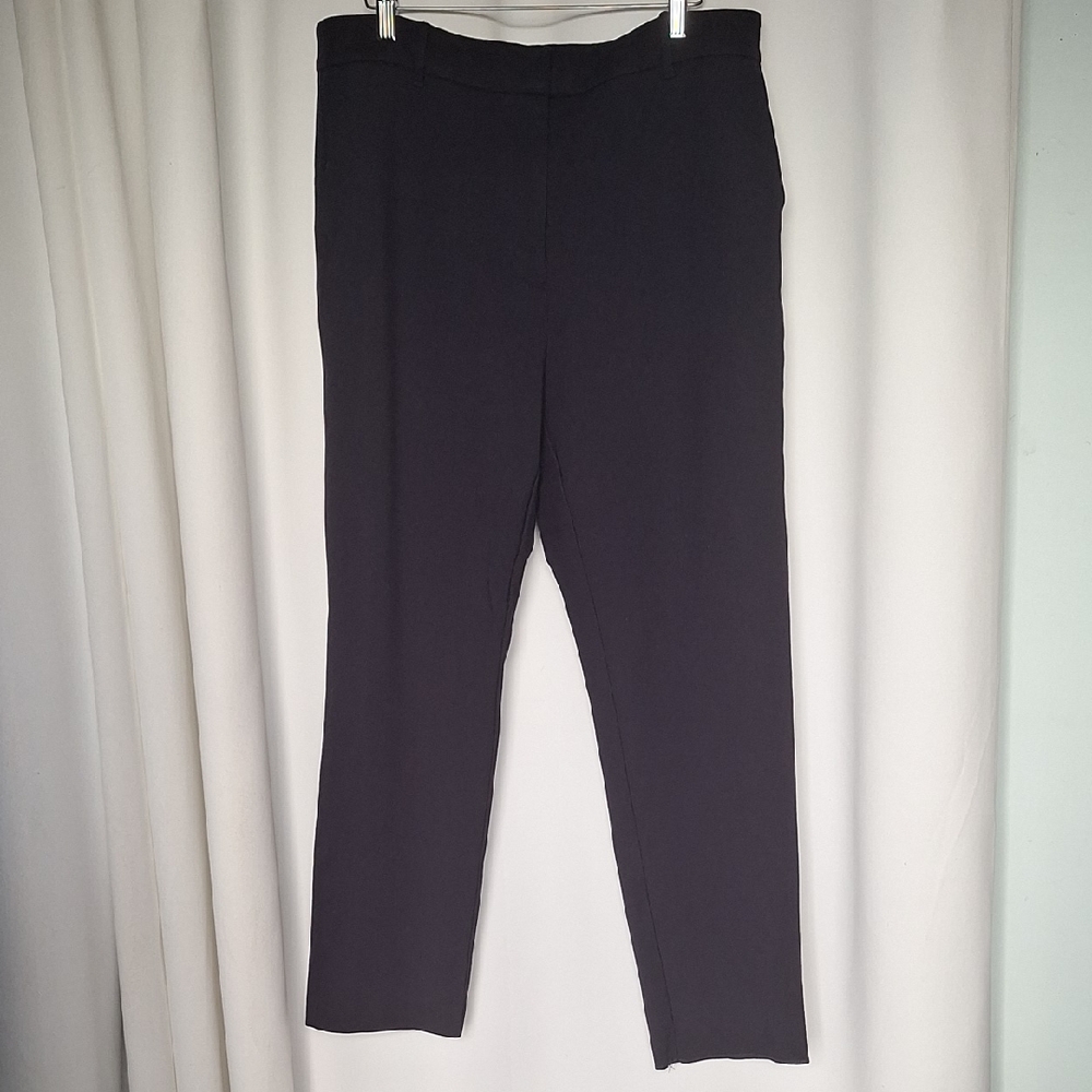 Boden Women's Straight Leg Navy Blue Ponti Pants Size 12R